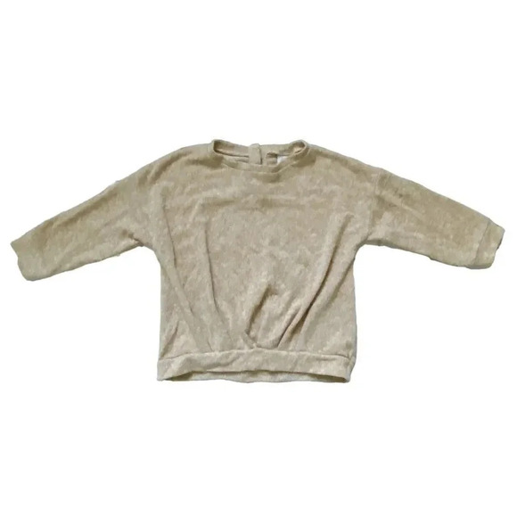 Zara | Marled Hi-Low Sweatshirt (6-9 mos) - Picture 1 of 4